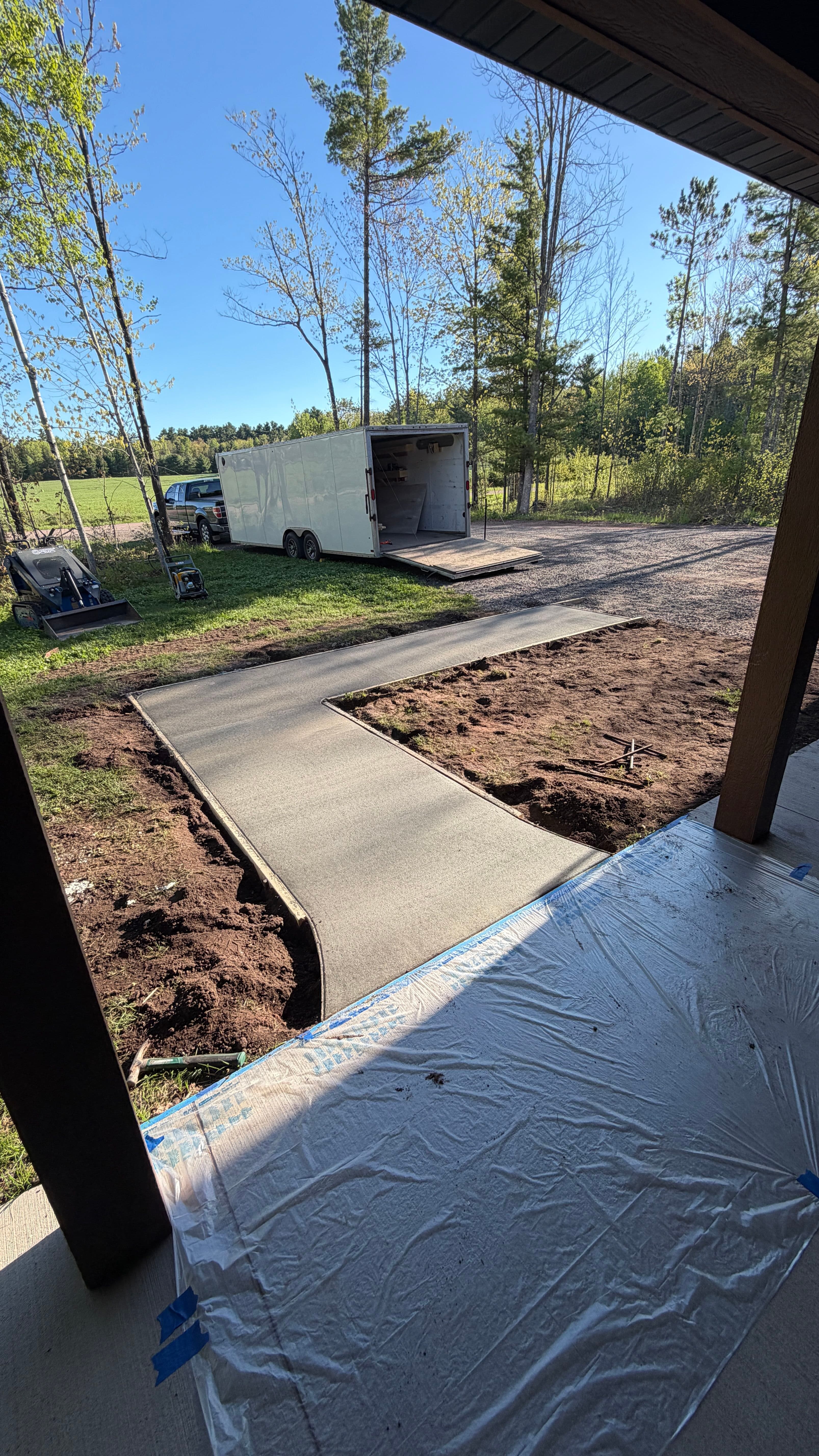 Project A Clean Concrete Sidewalk Path to the Front Door image