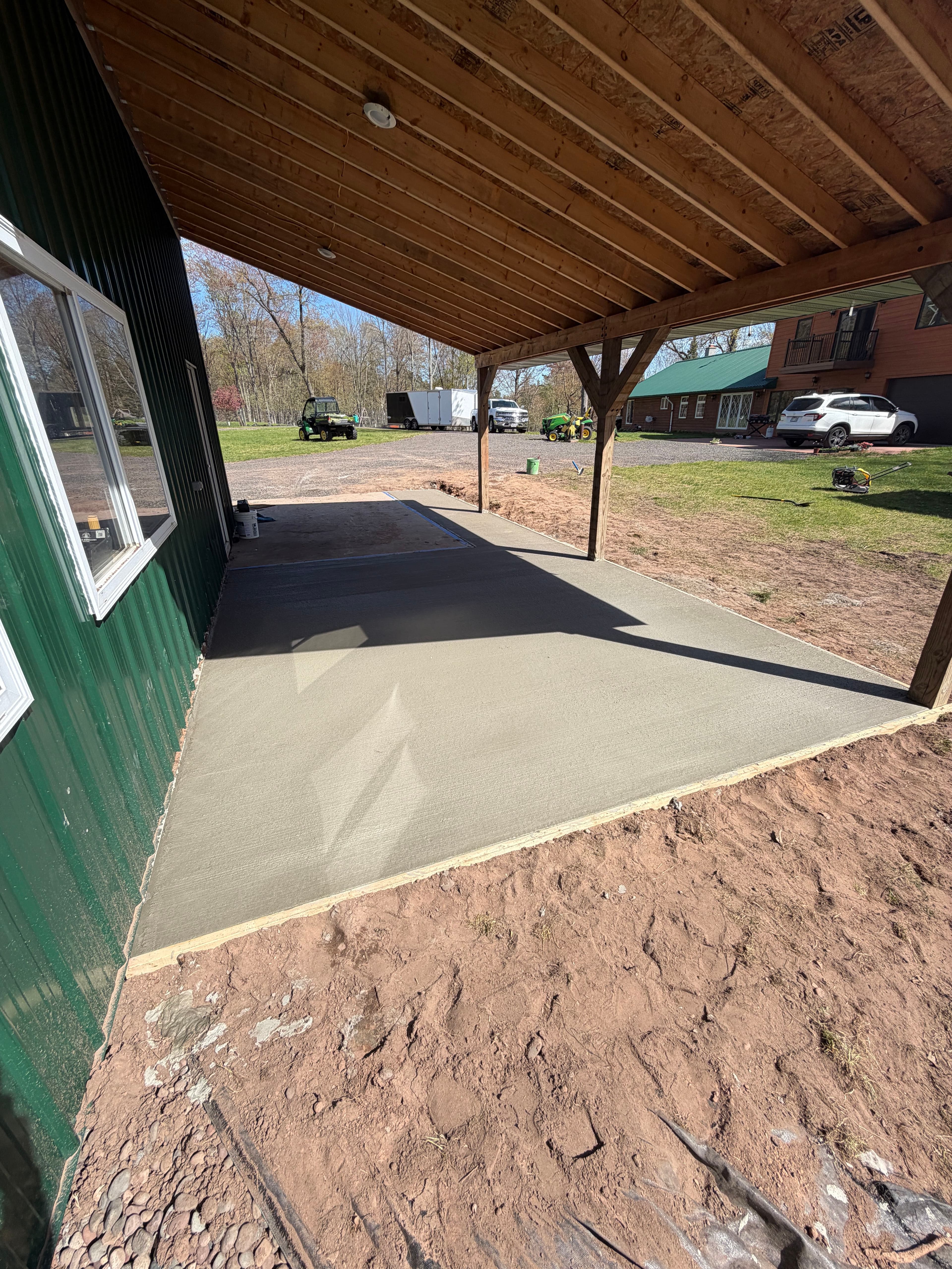 Project Lean-To Concrete Expansion Adds Real Working Room image