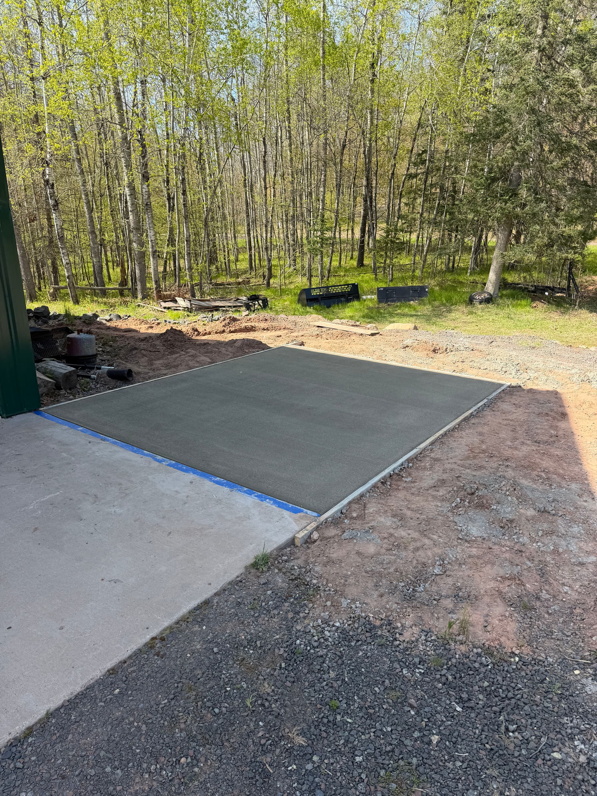 Lean-To Concrete Expansion Adds Real Working Room